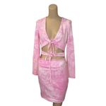 Lovers + Friends Justine Mini Dress in Pink Large New long Sleeve Photo 3
