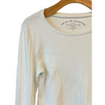 Aero The OG Tee Collection Womens XL White Shrunken Tee Ribbed Lettuce Hem Top Photo 1