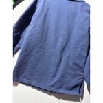 Cotton Studio Womens Blue Button Up Collared Long Sleeve Shirt Size S Photo 6