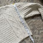 H&M Cream Cableknit Cropped Mockneck Sweater XS Photo 2