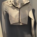 Work Out Zip Up Crop Top Jacket Gray Photo 0