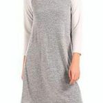 Gap Softspun Raglan T-Shirt Dress Light Grey Beige Heathered Baseball Sweater XS Photo 1