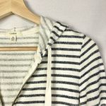 Caslon Petite White & Blue Stripe Full Zip Hoodie Sweatshirt XSP Photo 19