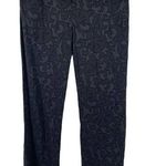 Alice + Olivia Black Textured Scroll Print Jacquard Dress Trousers Pants Size 6 Photo 0