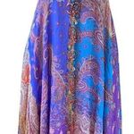 Issue Silk Beaded Paisley Maxi Dress Boho Evening Gown Open Back 90s Y2K Size 8 Photo 0