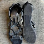 Dana Buchman Women’s Black Strappy Sandal with Slight Wedge Heel Photo 2