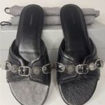 Balenciaga  Le Cagole Women’s Slide Sandal Black Colo Size 38 New. Photo 1