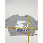 ZARA  x Starter Cropped Sweatshirt Gray Long Sleeves Graphic‎ Logo Gray Medium Photo 5