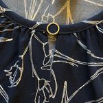 Liz Claiborne  Navy and White Floral Tank Top Photo 4