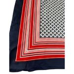 Vintage Rain Repellent Ship Woman's‎ Square Polyester Scarf Red Blue bandana Photo 2