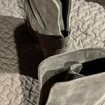 Isola Lavoy Grey Leather Stacked Heel Ankle Boots Size 7M Gorgeous NWOT Photo 7