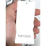 Karen Kane Handbag Purse Scarves Tie Front V Neck Blouse Top L Monochrome NWT Photo 8