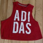 Adidas RED CROPPED TANK TOP Photo 0
