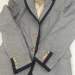 J Crew Factory Tipped Keating Boy Classic Button Down Oxford Preppy Blazer 2 Gray Photo 4