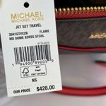 Michael Kors MK Jet Set Medium Logo Dome Satchel - Flame Photo 10
