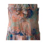 Ralph Lauren Lauren  Pastel Watercolor Drop-Waist Ruffle Dress Large Photo 2