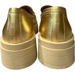 CYNTHIA RICHARD HAILEY 2.0 GOLD Metallic LEATHER Platform Loafers Shoes 7 / 38 Photo 3