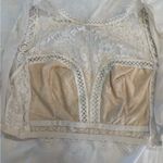 Victoria's Secret NWOT  Cream Lace High neck Bra XL Romantic Photo 6