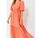Hyacinth House Tuckernuck orange coral Taryn maxi dress size L NWT Size L Photo 0
