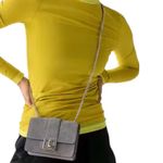 Kate Spade Authentic  SUEDE leather Turnlock Flap crossbody Bag Photo 10