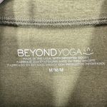 Beyond Yoga Olive Green Zip Up Jacket Athleisure Fitted Pilates Gym Size Medium Photo 4