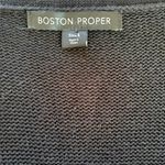 Boston Proper Crochet Knit Open Front Cardigan Sweater Duster Womans Small Photo 5