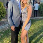 Light blue satin dress Size M Photo 2