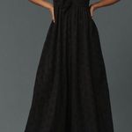 Hutch  Anthropologie Eyelet Bow Jumpsuit Black Sz S NWT Wide Leg Sleeveless Photo 0