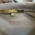 Quince Tencel Jersey Wrap Midi Dress Size XS Navy Blue Work Office Career Photo 7