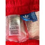 Adidas  Originals Women's Red Trefoil  Floral Rose Textured Print Logo Shorts M Photo 4