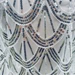 Vintage White and Silver Sequin Capelet Photo 15