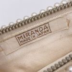 Vintage Miranda Made in Japan Pearl Beaded Clutch Evening Bag Mid Century 1950s White Photo 3