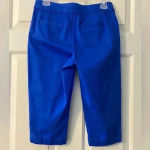 st. john's bay St John’s Bay Capris Pants Blue with some stretch 98% Cotton 2% Spandex Size 4P‎ Photo 4