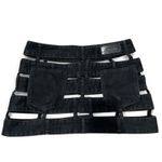 Poster Girl Black denim skirt with cut-out detail.  size small Photo 3