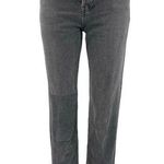 Reformation  Cynthia Patch High Rise Straight Women's Black Denim Jeans Size 24 Photo 0