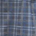 Lea & Viola 🛍️ High Rise Navy Blue Plaid Tapered Skinny Stripe Pants Size S Photo 4