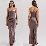 House Of CB  ‘Persephone’ Smoke Strapless Corset Maxi Dress NWOT Size XS Photo 1