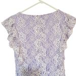 Majorelle  Marnie Mini Dress Amethyst Lavender White Lace size medium Photo 7
