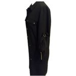 Ellen Tracy  black button-front shirt dress with gold-tone hardware Size S Photo 2