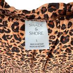 Shade & Shore Leopard Print Ruffle Waist Cover Up Swim Pants  Brown Large Photo 6