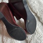 Sole Society Leather Wedge Bootie Sandal Wine/Red SZ 7 Photo 3