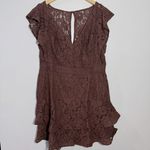 City Chic NWT CITY‎ CHIC Sienna Lace Dress In Mocha Brown Size XS/14 Photo 1