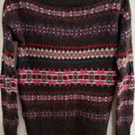 American Eagle  Outfitters Wool Blend Charcoal Sweater with Red and Blue Accents Photo 8
