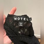 Motel Rocks Motel Caroline Strappy Maxi Dress In Mesh Black Photo 2