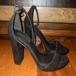 Black Suede Pump Heel 6 Photo 2