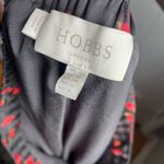 Hobbs London Hobbs Black & Red floral Knife Pleated Midi Skirt Elastic Waist - UK 12/ US 8 Photo 4