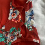 Aerie orange floral one-piece swimsuit (L) Photo 2