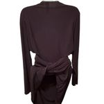 Norma Kamali Jersey Wrap Cardigan Black Size XL/42 Luxury Designer Runway Diva Photo 4