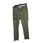 Paige Green Cargo Jeans Women's Size 26 Cotton Blend Utility Pants Photo 7