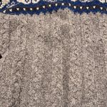 Carroll Reed Turtleneck Sweater 100% Wool Fair Isle Fisherman Core Gray Size L Photo 5